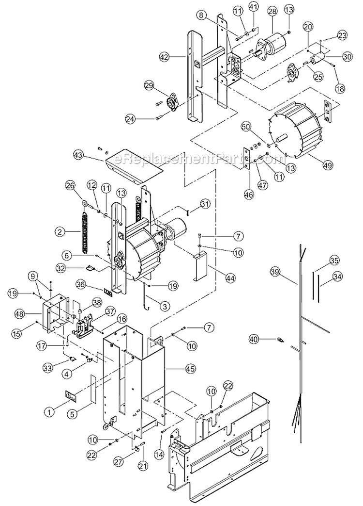 Page I Diagram and Parts List for CH8720IH 5VJAA0016AW002730 Bear Cat Chipper Shredder